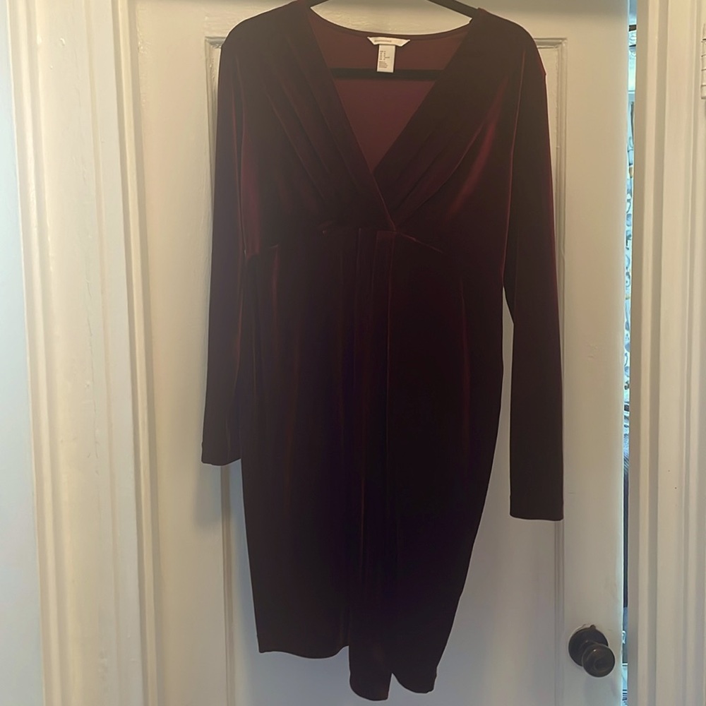 H&M Burgundy Maternity Dress